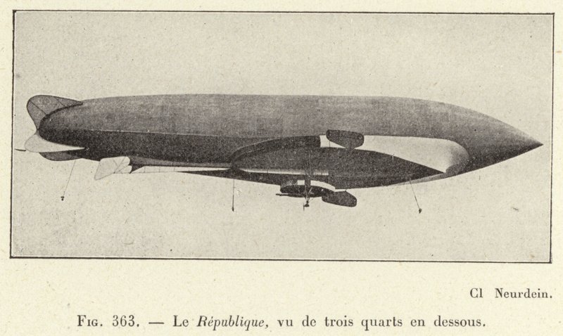 Republiken, sedd från tre håll nedanför (gravyr) av French School