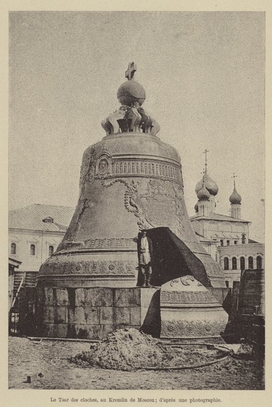 Klockornas tsar, i Kreml i Moskva (gravyr) av French School