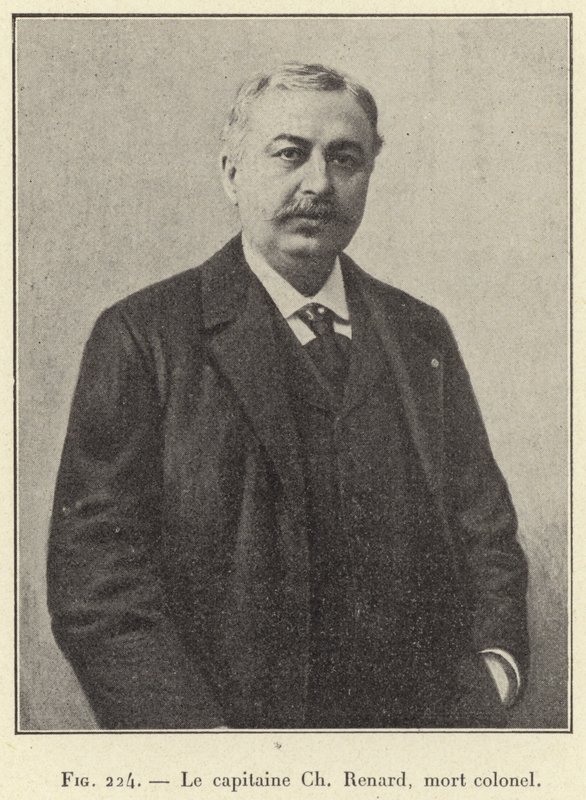 Kapten Ch Renard, död överste (gravyr) av French School