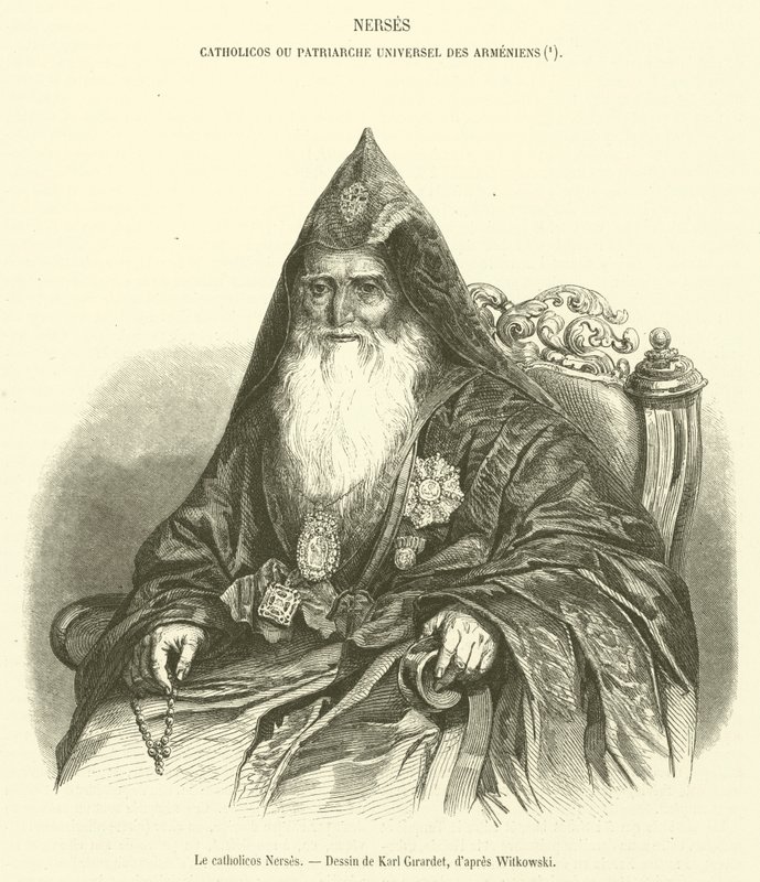 Le catholicos Nerses (gravyr) av French School