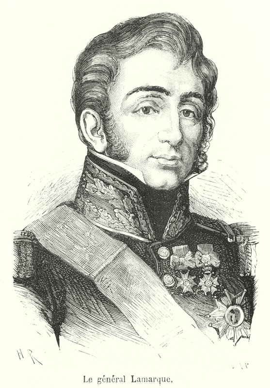 General Lamarque (gravyr) av French School