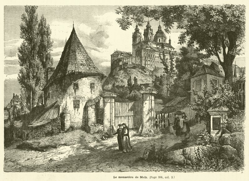 Munken av Melk (gravyr) av French School