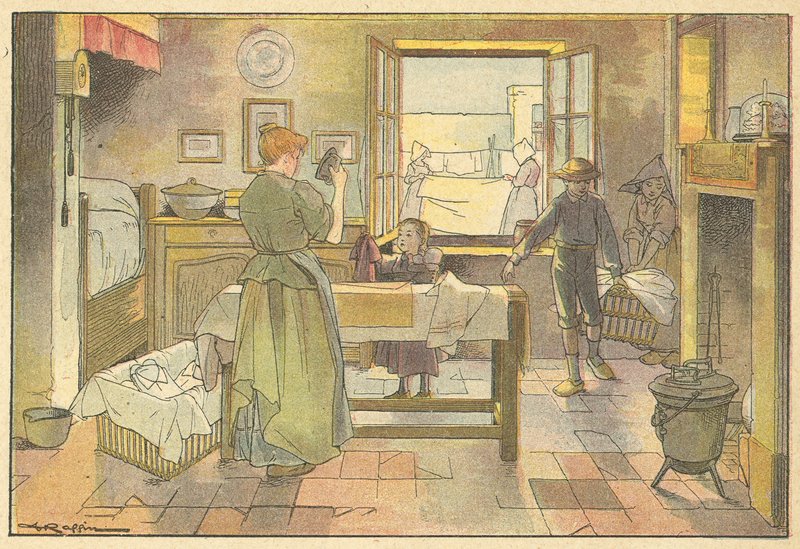 Strykning (färg litho) av French School