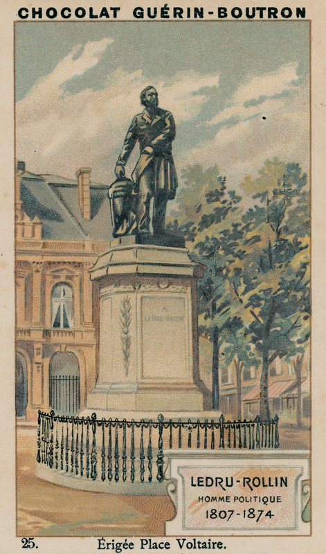 Ledru-Rollin, politiker, 1807-1874, uppfört Place Voltaire av French School