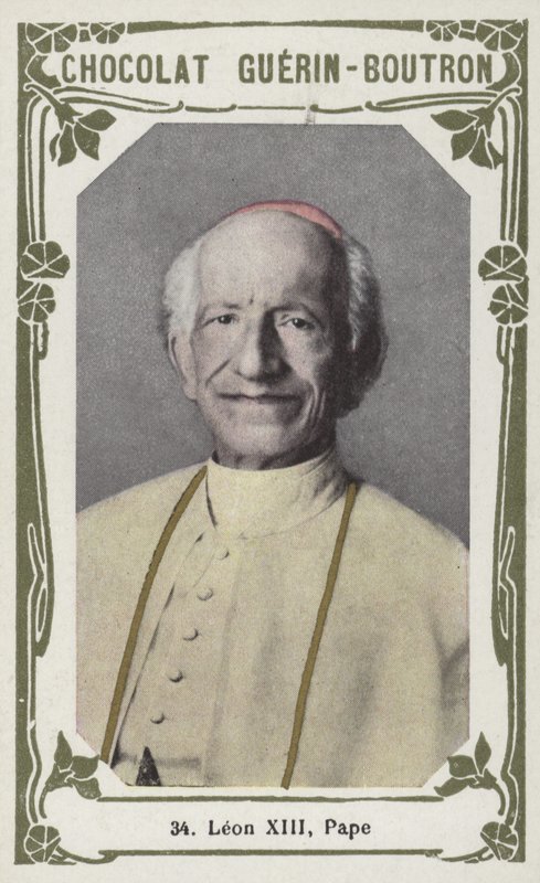 Leon XIII, Pape (färgat foto) av French School