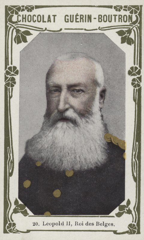 Leopold II, Belgarnas kung (färgad bild) av French School