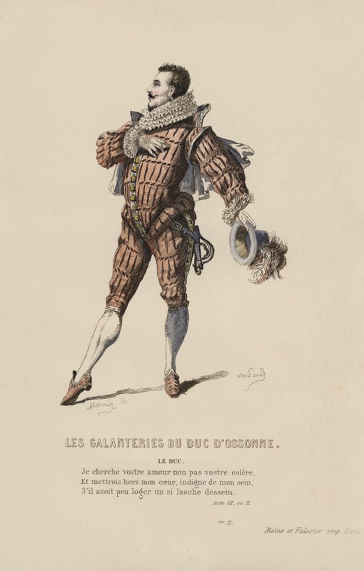 The Galanteries Of The Duke of Ossonne, The Duke (färgad gravyr) av French School