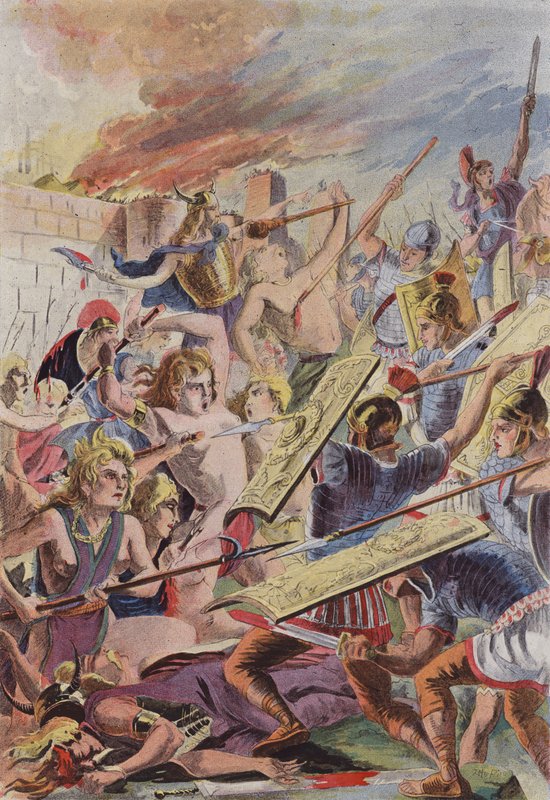 Gauloisen av Vercingetorix av French School