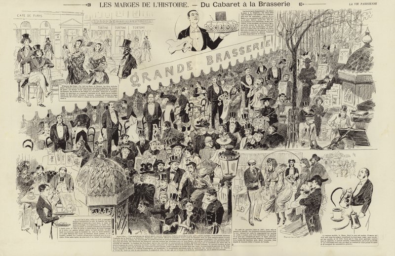 The Margins of History, från Cabaret till Brasserie (gravyr) av French School