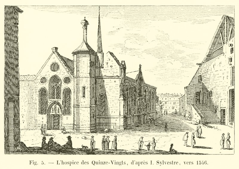 Quinze-Vingts hospice, efter I Sylvestre, cirka 1546 av French School
