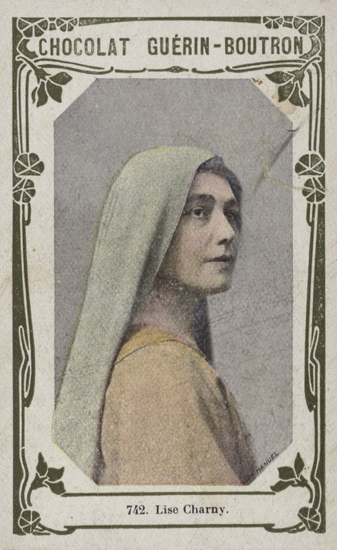Lise Charny (färgad bild) av French School