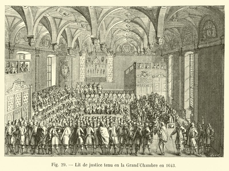 Lit de rättvisa som hölls i Stora kammaren 1643 av French School