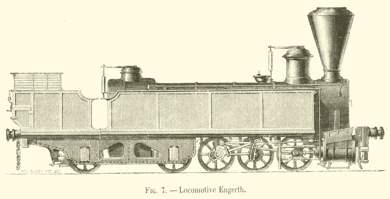Lokomotiv Engerth (gravyr) av French School