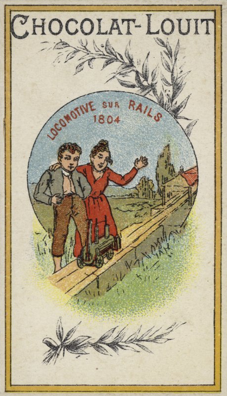 Lok på räls, 1804 av French School