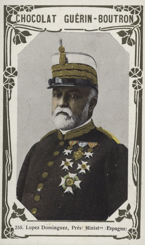 Lopez Dominguez, president minister, Spanien (färgat foto) av French School