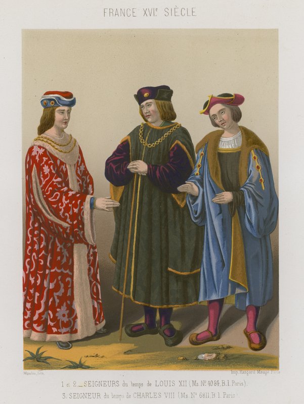 Lords of Louis XII och Lords of the time of Charles VIII av French School