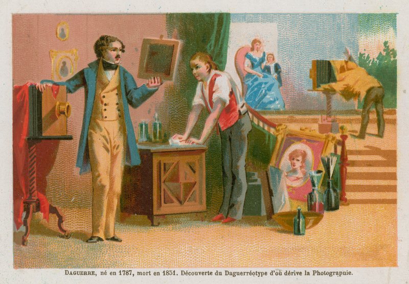 Louis Daguerre, fransk pionjär inom fotografi från 1800-talet av French School