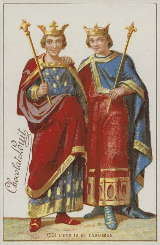 Louis III och Carloman av French School