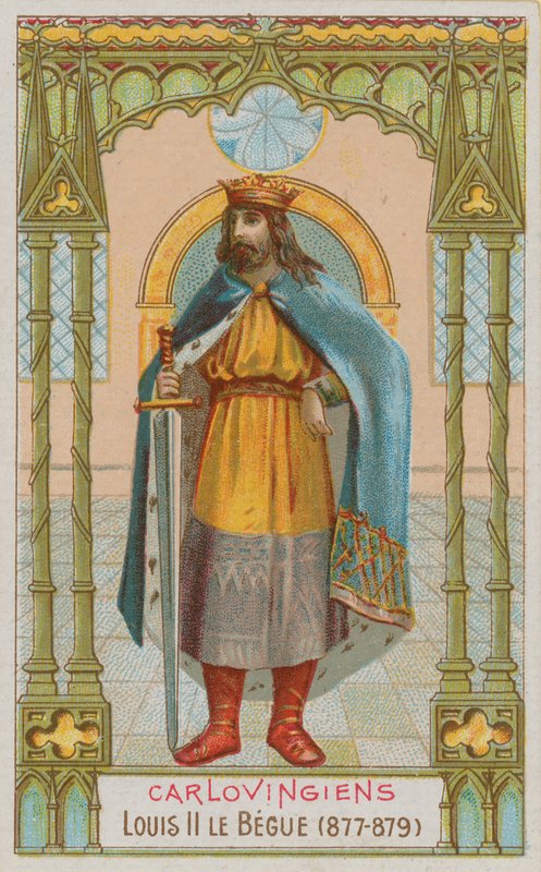 Ludvig II, karolingisk kung av Frankrike 877-879 av French School