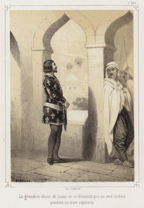 Ludvig IX av Frankrike i egyptiernas fångenskap av French School