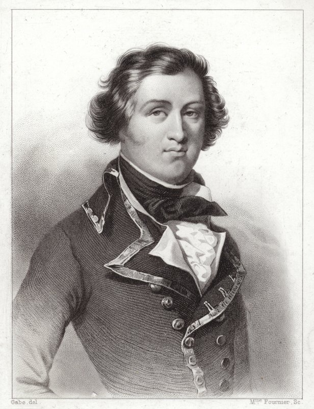 Louis Philippe av Orleans, hertig av Chartres, senare kung Louis Philippe I av Frankrike (gravyr) av French School