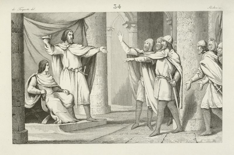 Ludvig V, sista karolingiska kungen av västra Frankrike av French School