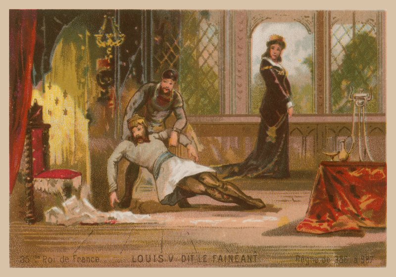 Ludvig V av Frankrike, känd som Ludvig den Indolente (ca 967-987) av French School