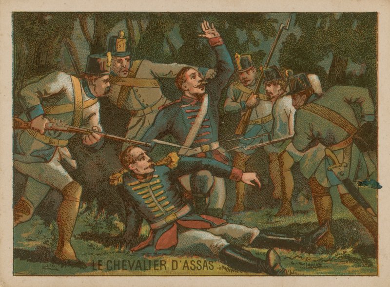 Louis dAssas dödades i slaget vid Clostercamp av French School