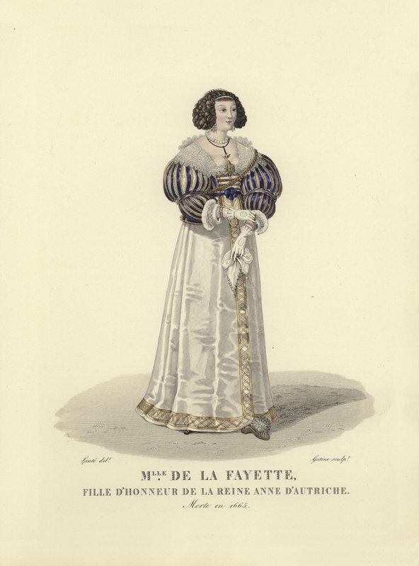 Louise de la Fayette, Maid of Honor till Anne av Österrike, drottning gemål till kung Ludvig XIII av Frankrike av French School