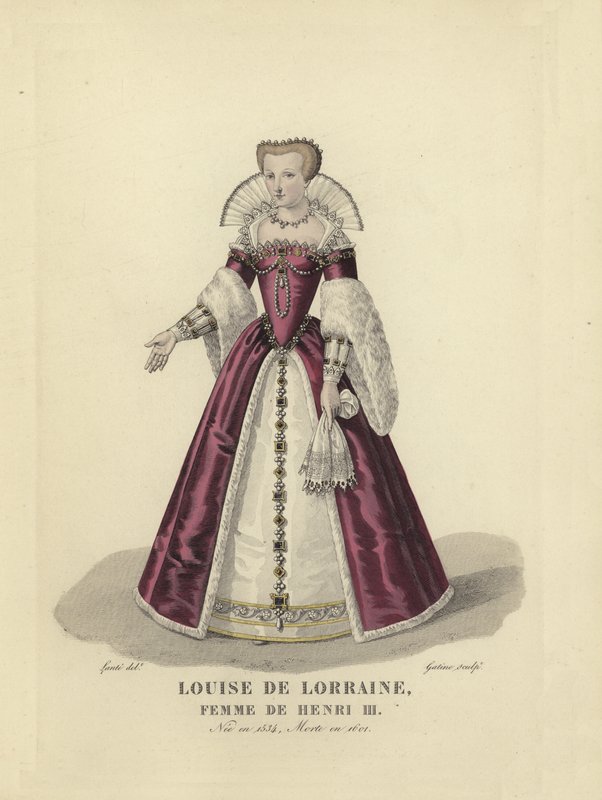 Louise av Lorraine, hustru till kung Henrik III av Frankrike av French School