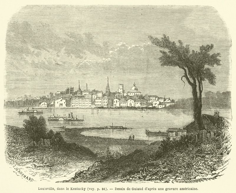 Louisville, Kentucky (gravyr) av French School