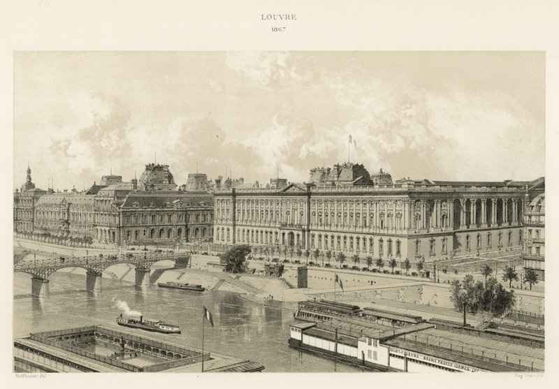 Louvren, 1867 av French School