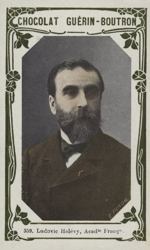 Ludovic Halevy, Franska Akademien (färgad bild) av French School