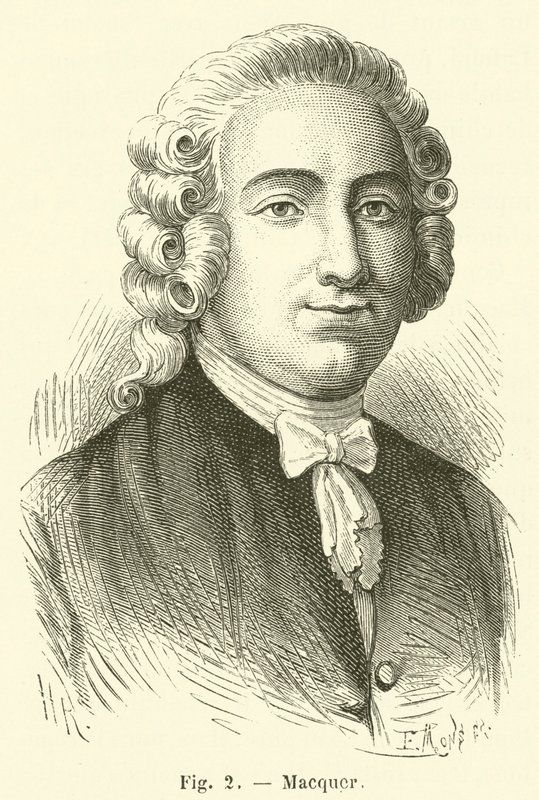 Macquer (gravyr) av French School
