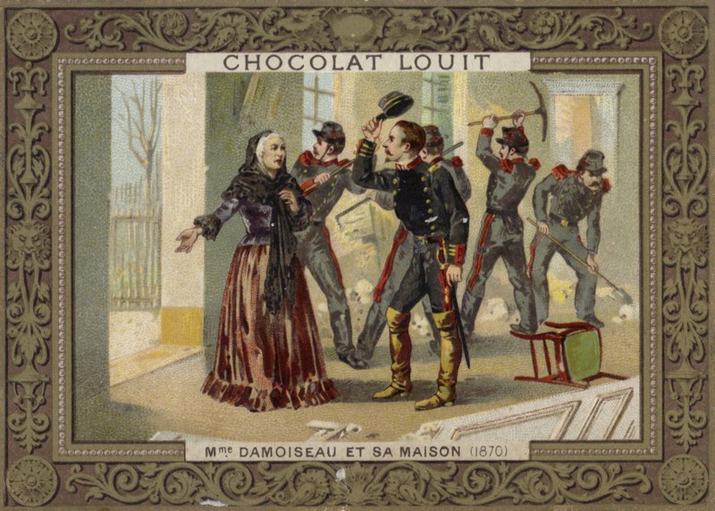 Madame Damoiseau och hennes hus, 1870 av French School