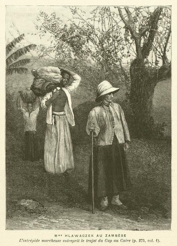 Madame Hlawczek Au Zambese (gravyr) av French School