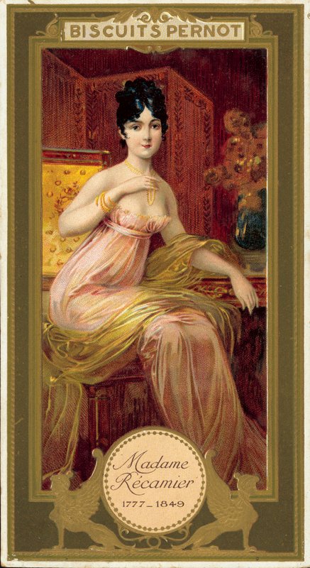 Madame Recamier (chromolitho) av French School