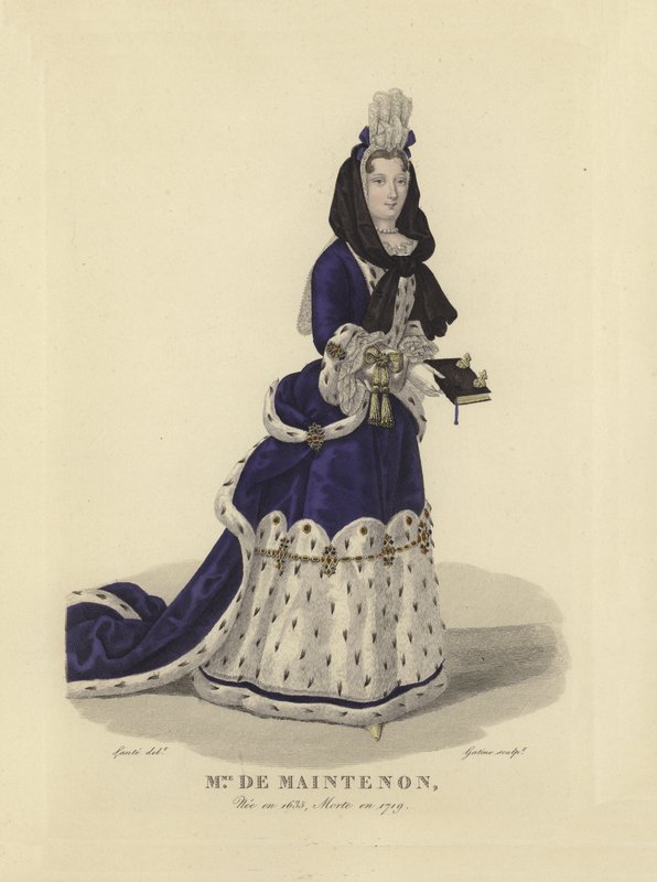 Madame de Maintenon, älskarinna till kung Ludvig XIV av Frankrike av French School