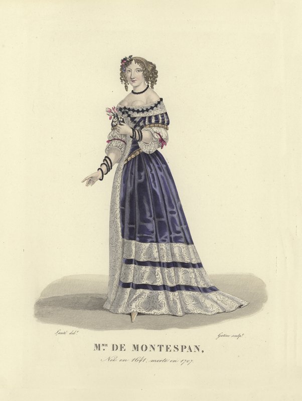 Madame de Montespan, älskarinna till kung Ludvig XIV av Frankrike av French School