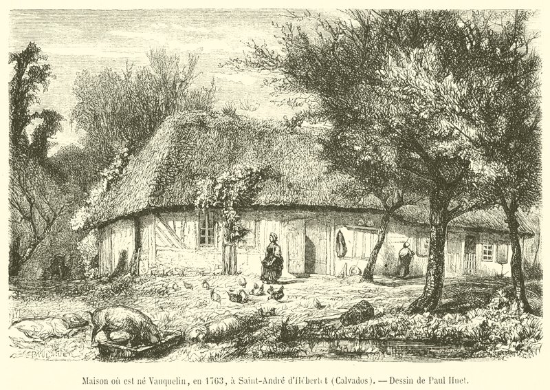 Hus där Vauquelin föddes, 1763, i Saint-Andre d