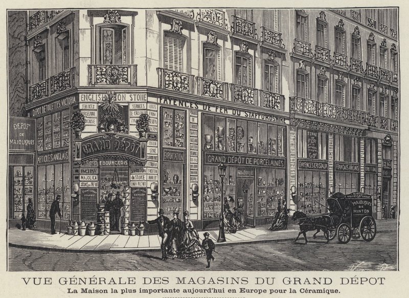 Maisons du Grand Depot, keramikbutik i Paris, Frankrike av French School
