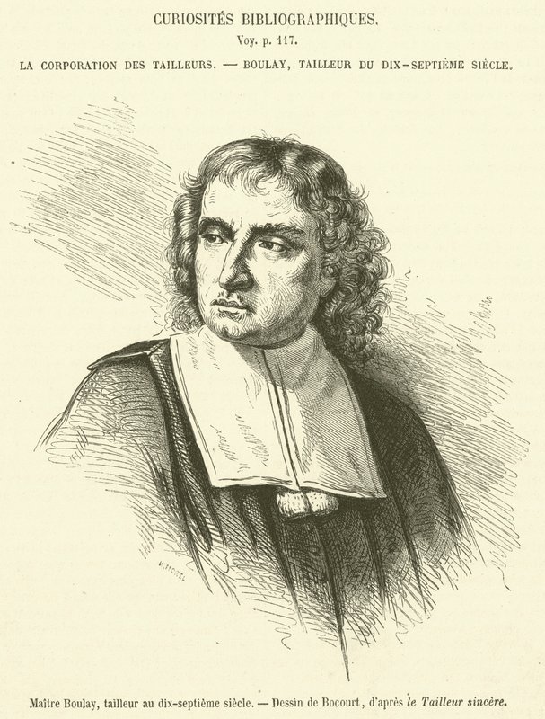 Maitre Boulay, skräddare på 1600-talet (gravyr) av French School
