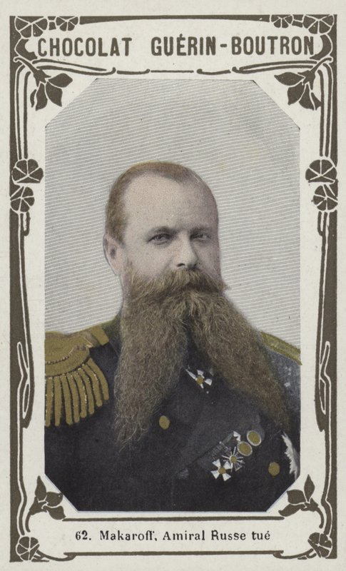 Makaroff, Amiral Russe ti (färgad bild) av French School