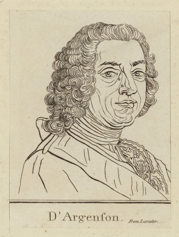Marc-Pierre de Voyer de Paulmy dArgenson, fransk statsman av French School