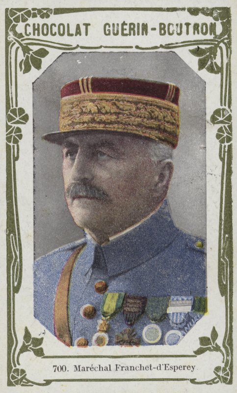 Marechal Franchet-dEsperey (färgad bild) av French School