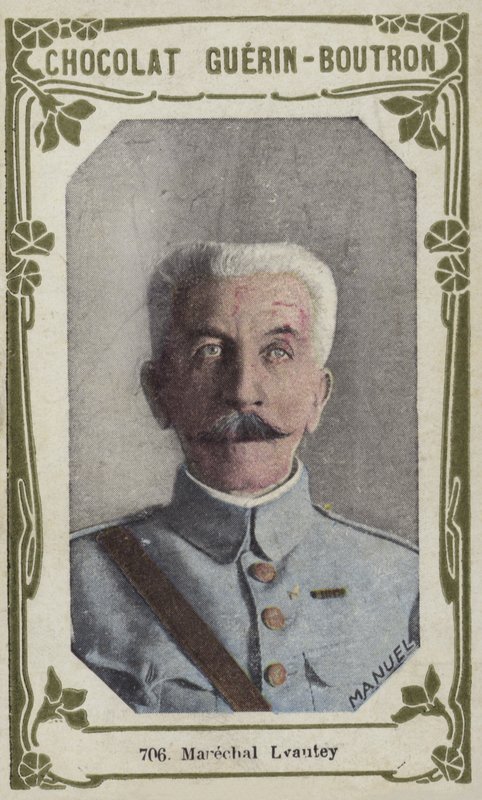 Marechal Lyautey (färgad bild) av French School