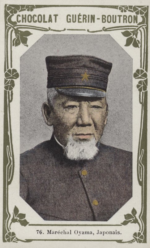 Marskalk Oyama, japansk (färgad bild) av French School
