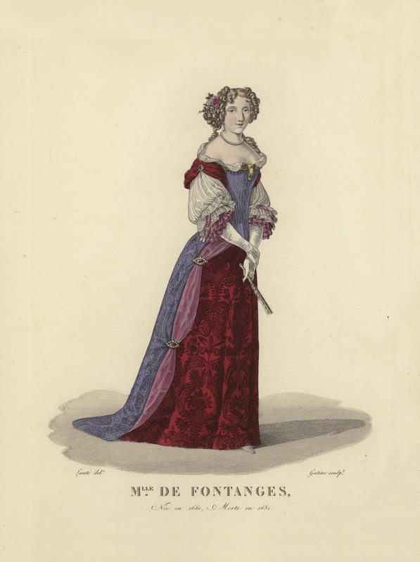 Marie Angelique de Scorailles, hertiginna av Fontanges, älskarinna till kung Ludvig XIV av Frankrike av French School