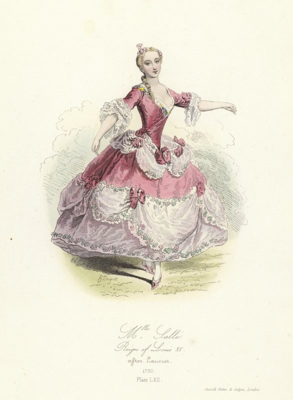 Marie Salle, fransk dansare; Ludvig XV:s regeringstid av French School