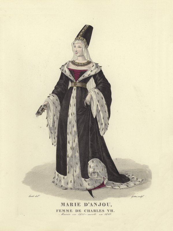 Marie av Anjou, hustru till kung Karl VII av Frankrike av French School